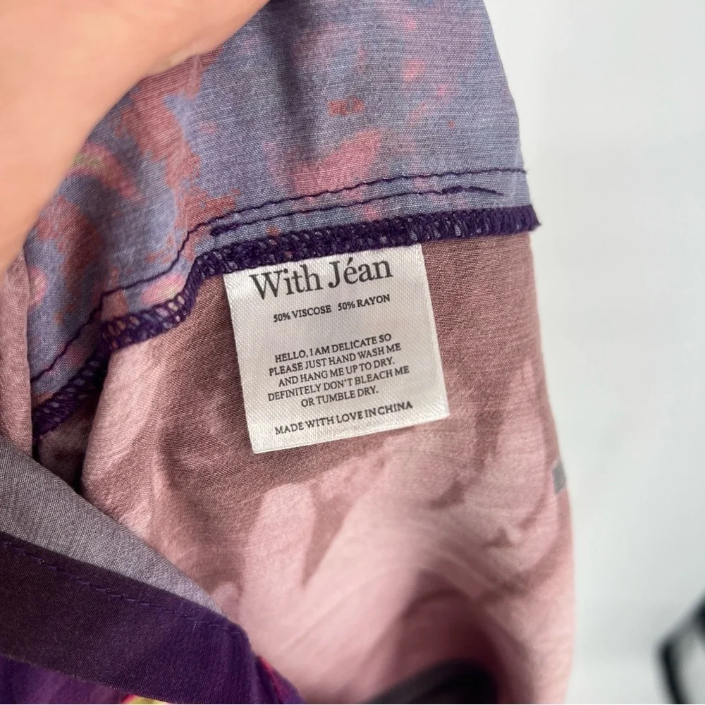 With Jean Naomi Purple Festival Rave Convertible Halter Wrap Midi Skirt Set XS - Picture 15 of 16